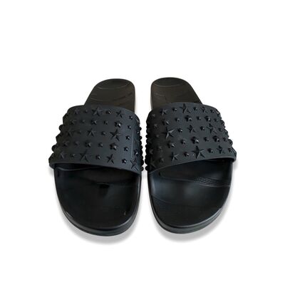 Embossed rubber slides