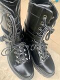 Leather Biker Boots