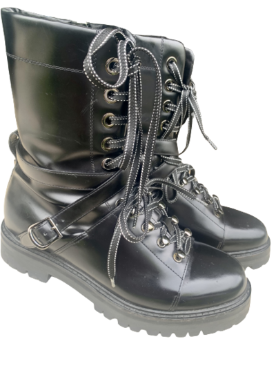 Leather Biker Boots