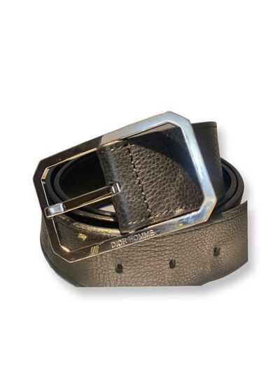 Leather casual belt
