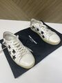 Star printed leather sneakers