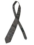 Grey silk tie