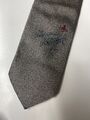 Grey silk tie