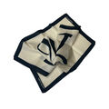 White printed scarf