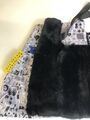 Fur tote handbag