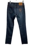 Dark blue slim jeans