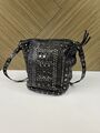 Studded leather bag