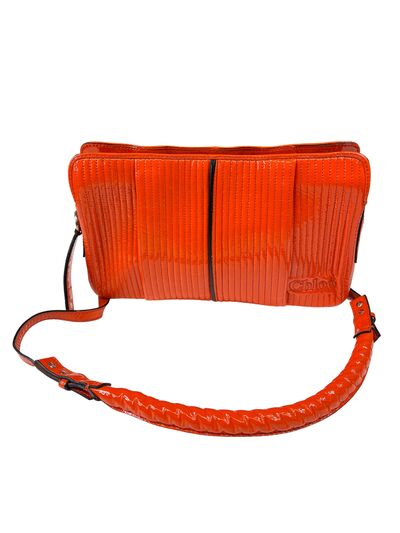 Patent shoulder bag