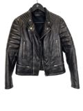 Leather biker jacket