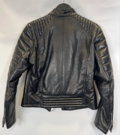 Leather biker jacket