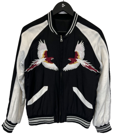 Embroidered bomber jacket