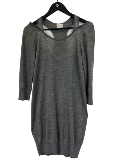 Wool cut-out dress