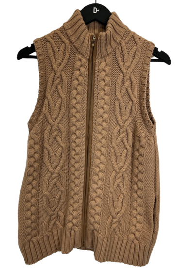 Long knitted vest