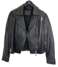 Leather biker jacket