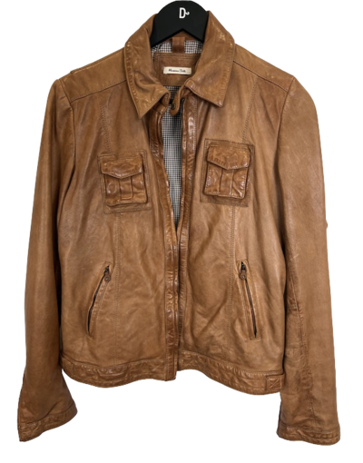 Aviator leather jacket