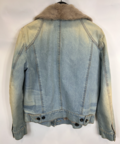 Fur denim jacket