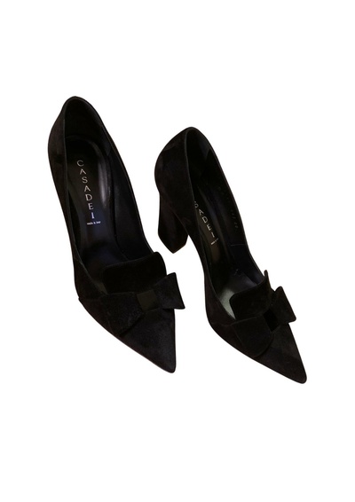 Suede Bow Shoes