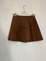 Suede Mini Skirt