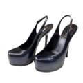 Platform slingback shoes