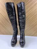 Patent Knee high Boots