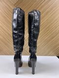 Patent Knee high Boots