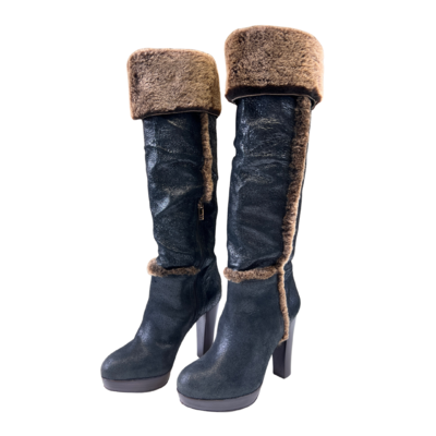 Leather Knee high Boots