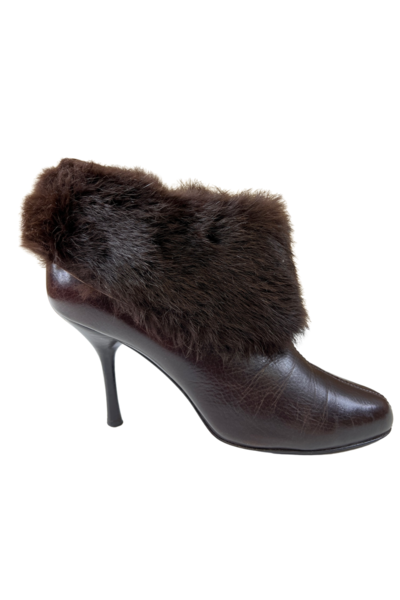 Leather High heel Boots