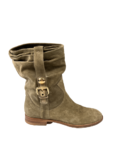 Safari Beige Suede Ankle Boots