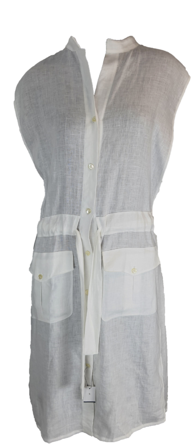 Linen Long Sleeveless Top