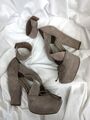 Suede Block heels Sandals