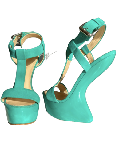 Wedge suede sandals