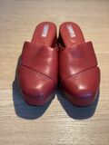 Leather Platform Mules