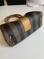 Tabacco Stripe Handle leather bag