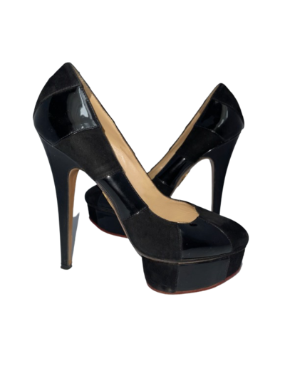 Suede pumps shoes