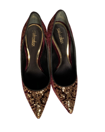 Velvet pumps shoes