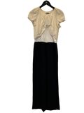 Two tone silk dress