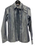 Striped blue shirt