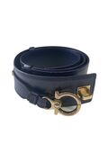 Navy leather belt