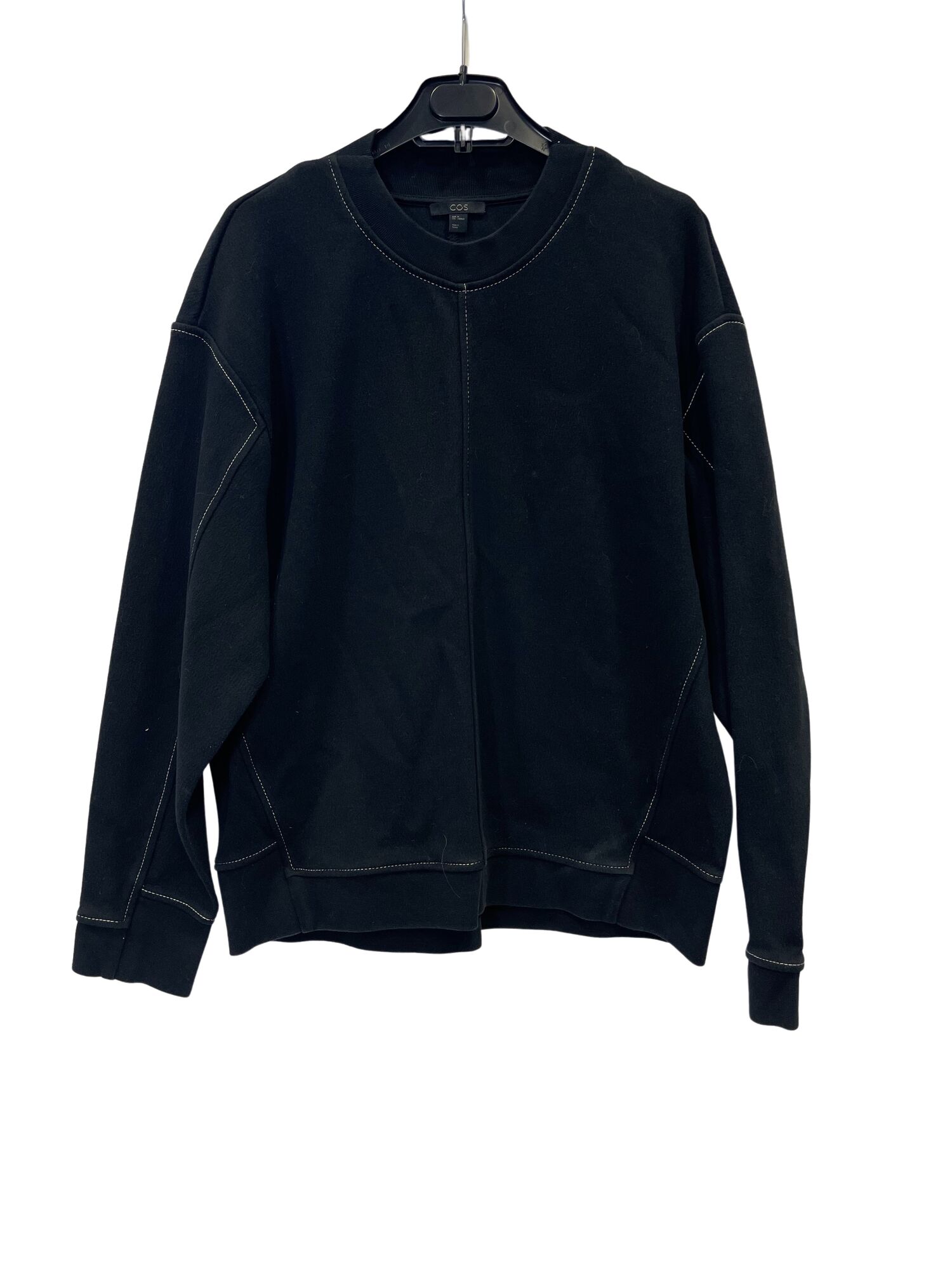 Cos black sweatshirt hotsell