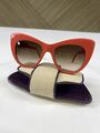 Red retro sunglasses