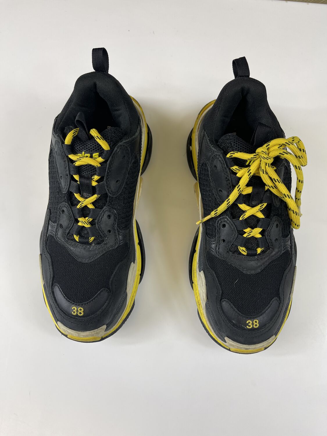 Black triple S sneakers Balenciaga 38 buy pre owned at 400 EUR