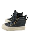 High top leather sneakers