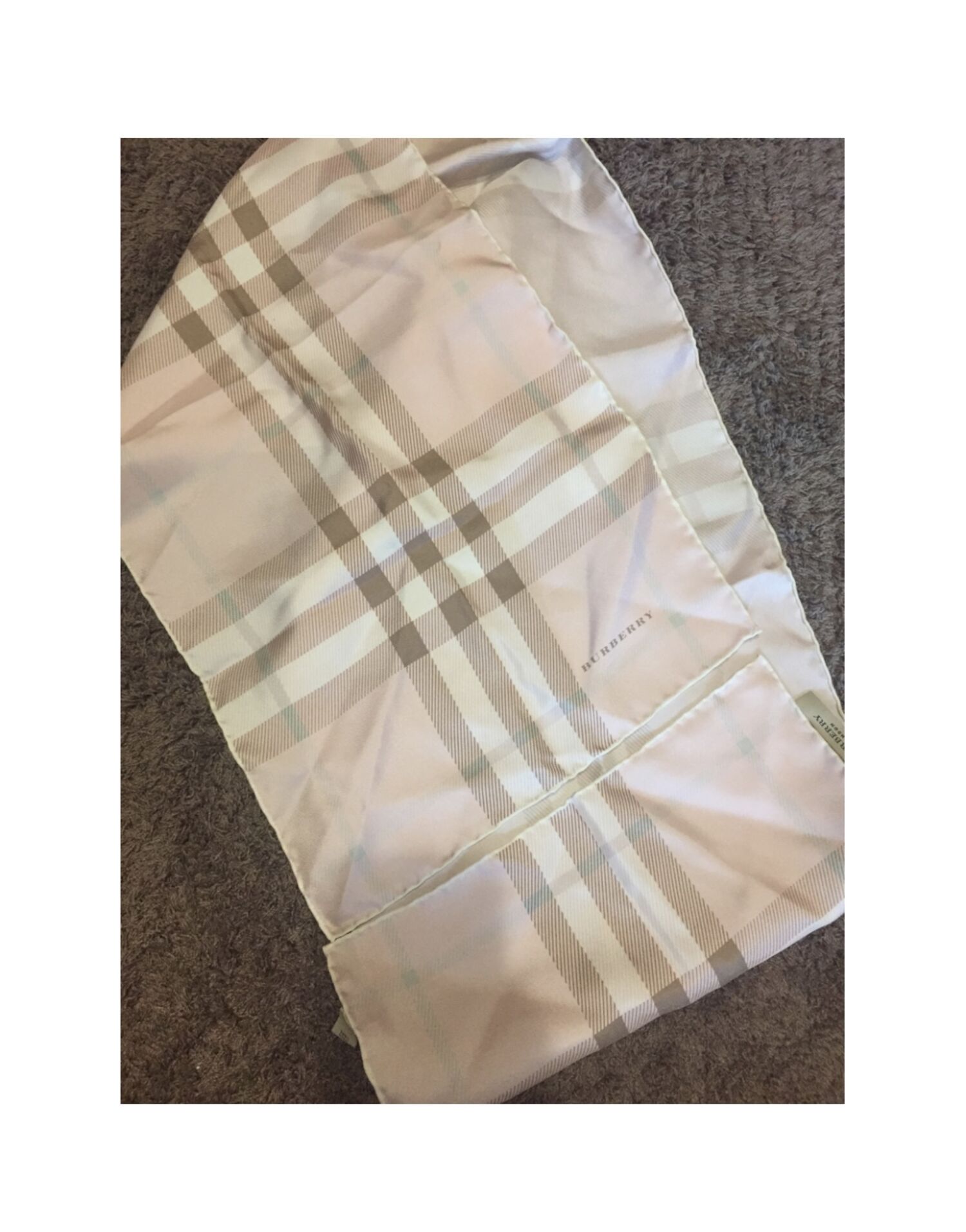 Silk scarves Burberry - S, buy pre-owned at 162 EUR