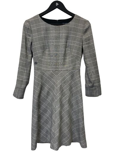 Checked A-line dress