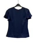 Navy short sleeves blouse