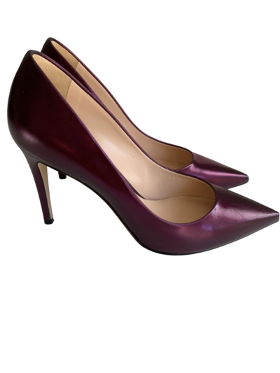Leather pumps shoes
