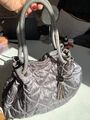 Satin quilted handbag
