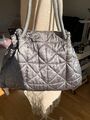 Satin quilted handbag