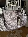 Satin quilted handbag