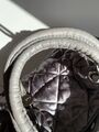 Satin quilted handbag